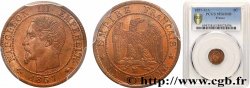 Un centime Napoléon III, tête nue 1857 Marseille F.102/37