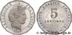 Essai de 5 centimes Merley, 16 pans, exemplaire sans lettre d’atelier 1887 Paris GEM.13 2
