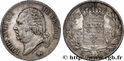 5 francs Louis XVIII, tête nue 1822 Paris F.309/68