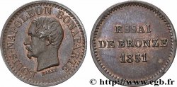 Essai de bronze au module de un centime, Louis-Napoléon Bonaparte 1851 Paris VG.3297 