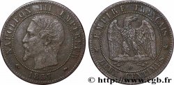 Deux centimes Napoléon III, tête nue, petit D et petit lion 1857 Lyon F.107/48