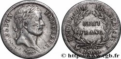 Demi-franc Napoléon Ier tête laurée, République française 1808 Paris F.177/2