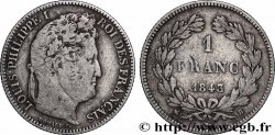1 franc Louis-Philippe, couronne de chêne 1843 Rouen F.210/91