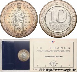 Brillant Universel argent 10 francs Millénaire Capétien 1987 Paris F5.1301 4
