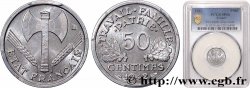 50 centimes Francisque, lourde, premiers exemplaires avec les CROIX 1942 Paris F.195/2