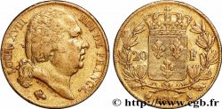 20 francs or Louis XVIII, tête nue 1817 Paris F.519/5