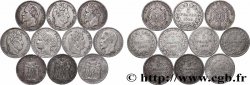 Lot de dix écus de 5 francs n.d.  F.-/