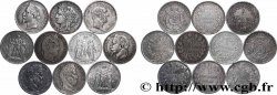 Lot de dix écus de 5 francs n.d.  F.-/