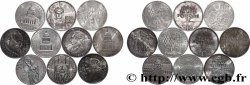 Lot de 10 pièces de 100 francs commémoratives - - F.-/