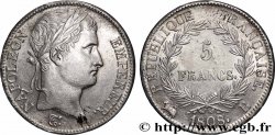 5 francs Napoléon empereur, République française 1808 Rouen F.306/3