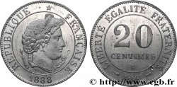 Essai-piéfort de 20 centimes Merley 1888  GEM.50 EP1 AU 