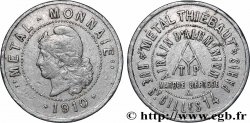 Essai au module de 10 centimes, Métal-Monnaie 1910 Paris GEM.manque  XF 