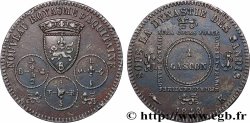 Reproduction en étain bronzé de l’épreuve de 1 Gascon / 10 Centimes du Nouveau Royaume d’Aquitaine 1848 Bordeaux VG.3129 b var. AU 