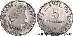 Essai de 5 centimes Merley, 16 pans 1887 Paris GEM.13 4