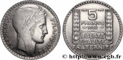 Concours de 5 francs, essai de Turin en nickel, poids 6 g 1929 Paris GEM.140 2