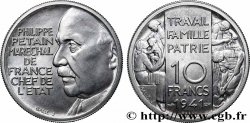 Essai poids lourd de 10 Francs Pétain en aluminium de Galle 1941  GEM.176 3