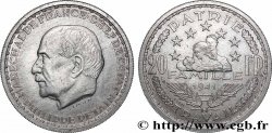 Essai de 20 francs Pétain en aluminium par Simon 1941 Paris GEM.204 1