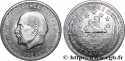 Essai-piéfort de 20 francs Pétain en aluminium par Simon 1941 Paris GEM.204 EP1 SPL 