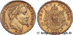 Faux de 20 francs Napoléon III, tête laurée 1865 Paris F.532/11 var.