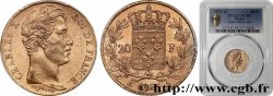 20 francs or Charles X 1825 Paris F.520/1