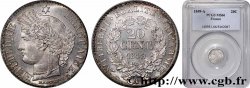 20 centimes Cérès, IIe République 1849 Paris F.146/1 FDC66 PCGS