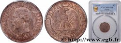 Deux centimes Napoléon III, tête nue 1855 Bordeaux F.107/34 MS64 PCGS