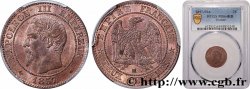 Deux centimes Napoléon III, tête nue 1857 Marseille F.107/50 SPL64 PCGS