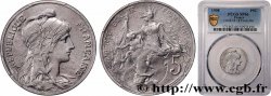 Essai de 5 centimes Daniel-Dupuis, en aluminium 1908 Paris GEM.14 18 MS66 PCGS