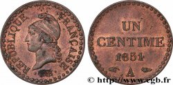 Un centime Dupré, IIe République 1851 Paris F.101/8