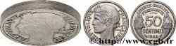 Essai-piéfort de 50 centimes Morlon, légère 1946  GEM.88 EP