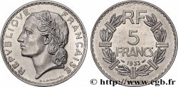 Essai de 5 francs Lavrillier, nickel 1933  F.336/1