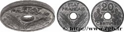Essai-piéfort de 20 centimes État français 1941 Paris GEM.52 EP