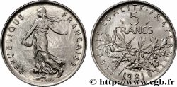 5 francs Semeuse, nickel 1981 Pessac F.341/13