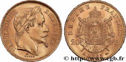 20 francs or Napoléon III, tête laurée 1865 Paris F.532/11