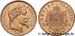 20 francs or Napoléon III, tête laurée 1865 Strasbourg F.532/12
