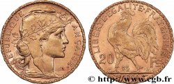20 francs or Coq, Dieu protège la France 1904 Paris F.534/9
