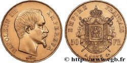 50 francs or Napoléon III, tête nue 1855 Paris F.547/1