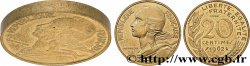 Essai-piéfort de 20 centimes Marianne 1962 Paris GEM.56 EP