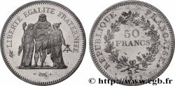 Piéfort Argent de 50 francs Hercule  1979 Pessac GEM.223 P1
