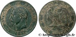 Dix centimes Napoléon III, tête laurée 1862 Bordeaux F.134/9