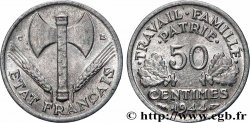 50 centimes Francisque, légère 1944 Castelsarrasin F.196/6