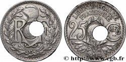 25 centimes Lindauer, Cmes souligné, fautée trou décentré 1914  F.170/2 var. SS 