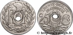 25 centimes Lindauer, fautée frappée sur un flan de 10 Centimes 1931  F.171/15 var. AU 