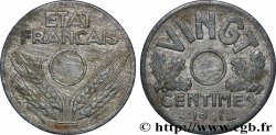 VINGT centimes État français, non perforé 1941  F.152/2 var.