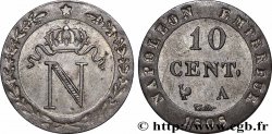10 cent. à l&nbsp;N couronnée, frappe médaille 1808 Paris F.130/2 var. MS 