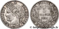 5 francs Cérès, IIe République 1851 Paris F.327/7