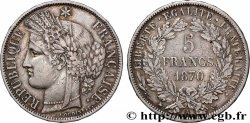 5 francs Cérès, avec légende 1870 Paris F.333/1
