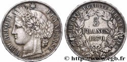 5 francs Cérès, avec légende 1870 Paris F.333/1