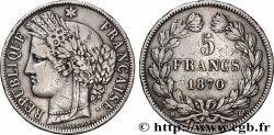 5 francs Cérès, sans légende 1870 Bordeaux F.332/2