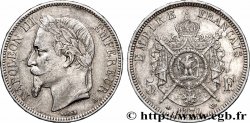 5 francs Napoléon III, tête laurée 1870 Paris F.331/16
